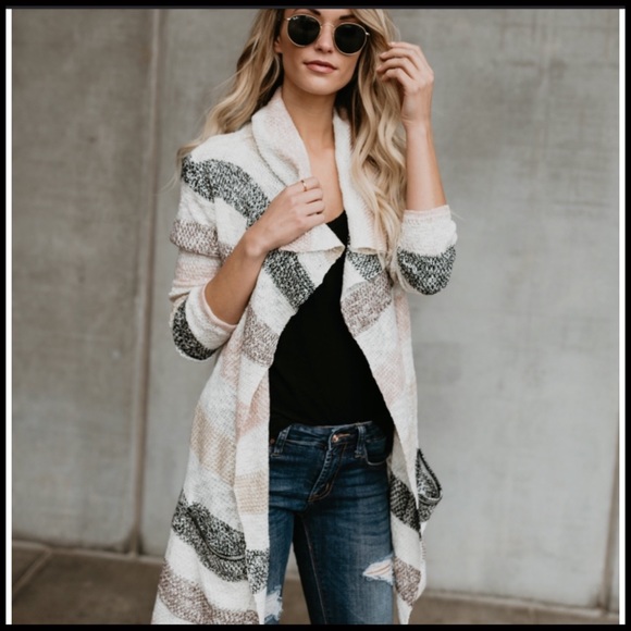 Subtle Stripes Cardi - Picture 7 of 7